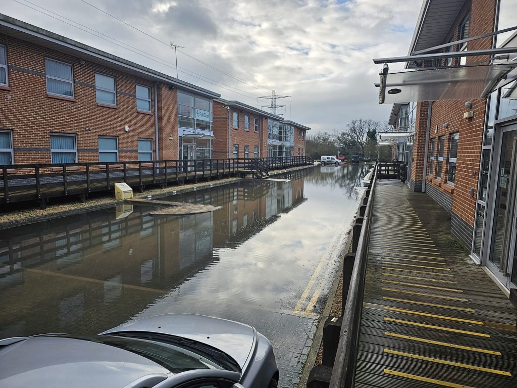 Flooding at Winnersh Fields this Winter